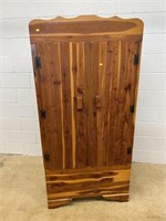 Vtg. 2-door Cedar Wardrobe