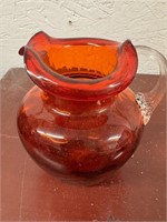 1981 Handblown Fenton Glass Pitcher