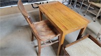 CHILDS SCHOOL DESK WITH CHAIR