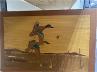Wood Wall Art Ducks 25" x 17"
