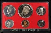1976 United States Mint Proof Set 6 coins - No Out