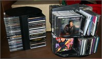 2 Full Cd Racks With Approx 100 Assorted CDs