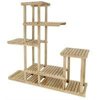 New Wooden Multi Tiered Plant Shelf