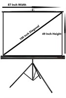 New, VILRO Cineview 7.3 x 4.1 Feet, 87x49 Inches,