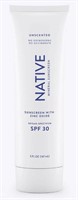 Native Mineral Sunscreen - Unscented - SPF 30 5oz