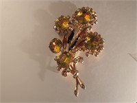 4" vtg brooch