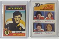 1973-74 OPC Phil Esposito & 1976-77