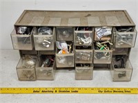 Hardware bin with contents