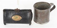 US MARKED M1874 CUP & MCKEEVER AMMO POUCH LOT