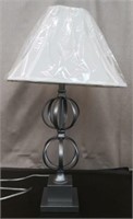 Metal Base Sphere Table Lamp 30" - works