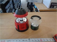 2 - BATTERY POWERED LANTERNS / 1 IS COLEMAN