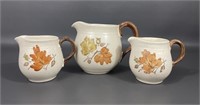 Poppytrail By Metlox Pottery Pitchers/Creamers (3)
