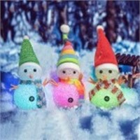 YAKii Christmas Decorations 7.3" LED Snowmen Lamp