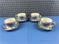 BLUE COBOLT ENGLISH TEA SET ANTIQUE