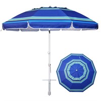 TN7019  AMMSUN Beach Umbrella 8FT Blue