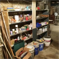 Lot of Basement Shelving Contents