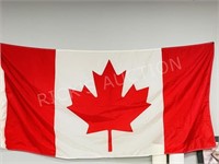 2 Canadian flags - 1 red hemp leaf & 1 maple leaf