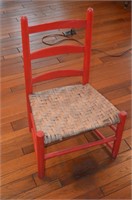 Vintage Red Short Chair