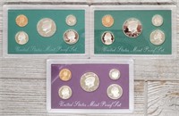 1991, 1997 & 1998 US Mint Proof Set