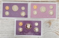 1987, 1989 & 1991 US Mint Proof Set