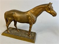 CAST BRASS HORSE STATUE