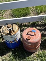 mobil tin can, gas can