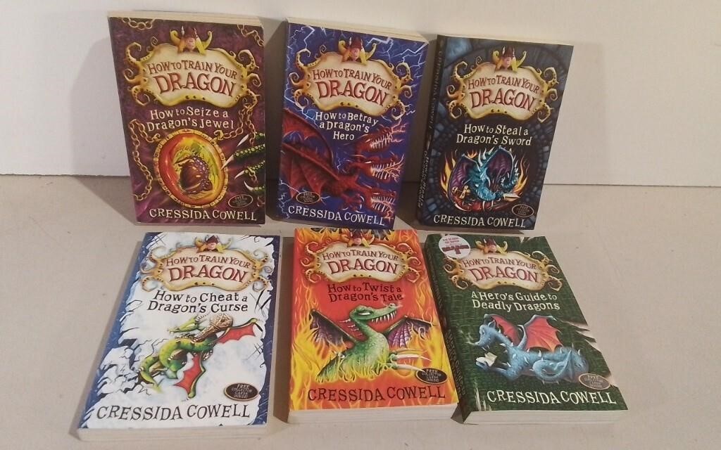 Six Cressida Cowell Books How To Train Your