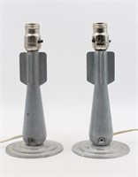 Pair of WW2 Navy Practice Bomb Lamps