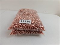 8mm Faux Pearl Beads - 2 Huge Bags - Rose