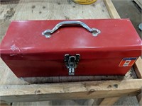 Mastercraft Tool box with contents 16" x 6" x 6"H