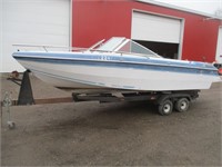 19' BOW RIDER BOAT WITH TRAILER