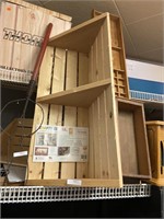 Crafty crates corner shelf.