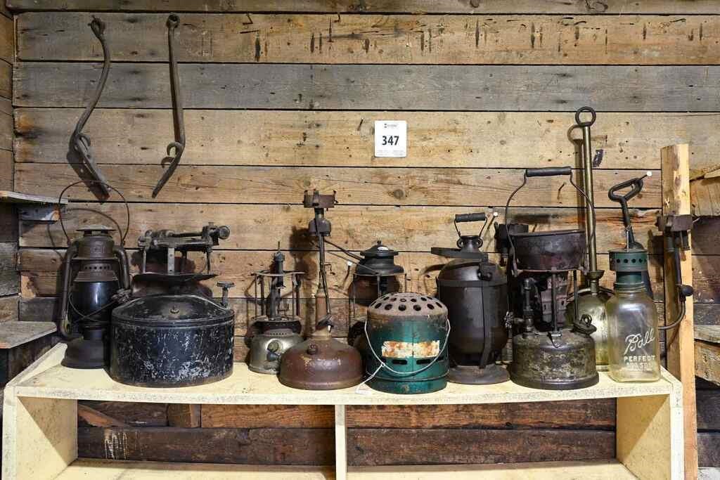 LOT OF ASSORTED LANTERNS & STOVES