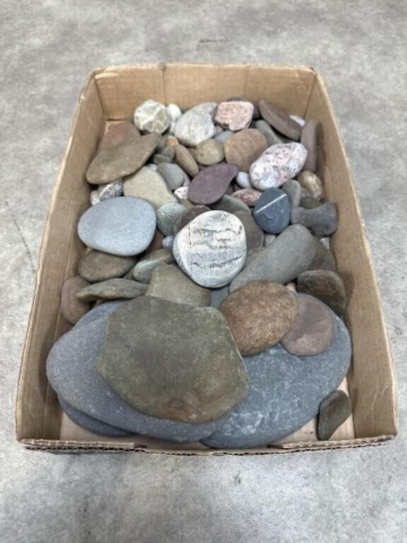 Assortment of rocks and river rocks