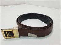 Leather Men's Belt   AUB12