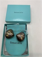 TIFFANY & CO. STERLING SILVER CLIP ON EARRINGS