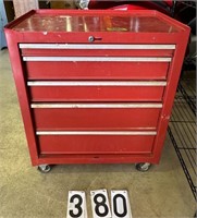 Rolling Red Tool box 5 Drawer 27”X18”X30”