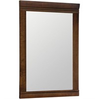Style Selections 20.5-in Auburn Bathroom Mirror
