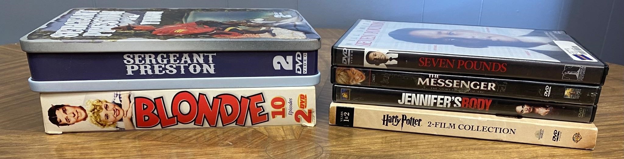 Various DVDs - Harry Potter, Blondie, SGT Preston