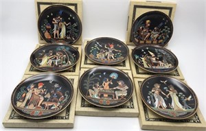 8 Osiris Porcelain Egyptian Collectors Plates