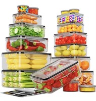 New 36 PCS Food Storage Containers with Lids