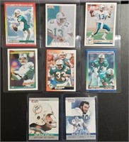 (6) Dan Marino, (1) Martin & (1) Csonka Cards