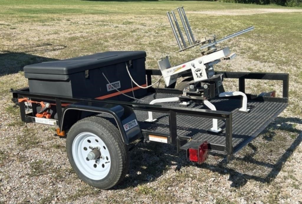 4 x 6 Tilt Trailer w/ White Wing Target Launcher