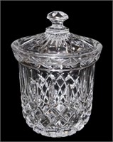 lead crystal candy dish covered jar