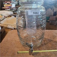 Barrel Glass Beverage Dispenser