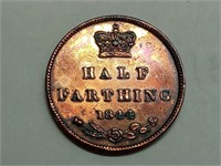 OF) 1844 Great Britain half farthing