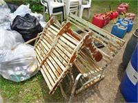 Vintage Benches by Front Door - Can be driven up