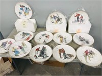 Rockwell collector plates 1978,79, 80