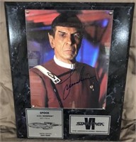 Leonard Nimoy autographed picture