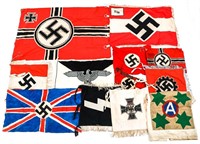REENACTOR WWII GERMAN / BRITISH & US FLAGS